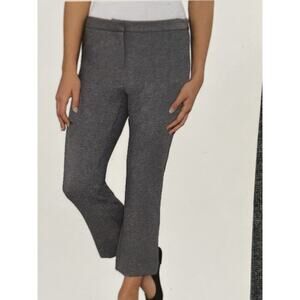 New‎ Max & Mia Women Capri Dress Stretch Pants Heather Grey L Career Capsule